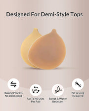 Reusable Push-Up Sticky Bra – Backless & Strapless Support