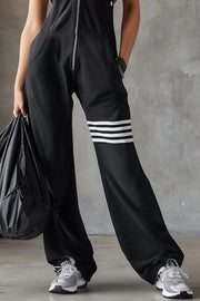 Hooded Sleeveless Lace-Up Jumpsuit – Loose Fit Vacation Wear