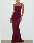 Backless Tie Bodycon Evening Dress