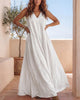 Flowy Boho V-Neck Halter Maxi Dress