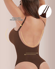 Seamless Backless Full-Body Shaper Bodysuit for Women