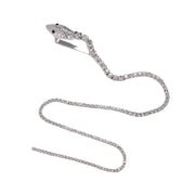 Rhinestone Snake Chain Hair Accessory for Special Occasions