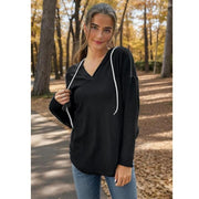Women's Plaid Hoodie Tunic – Oversized Pullover Sweatshirt