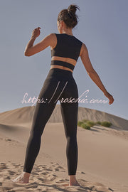 V-Waist Utility Yoga Leggings with Pockets