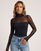 Turtle Neck Long Sleeve Shapewear Bodysuit