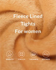 Fleece Lined Opaque Slimming Tights for Women