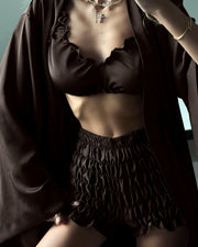 Textured 3-Piece Pajama Loungewear Set with Robe