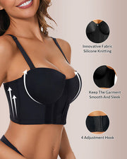 Low Back Strapless Bra with Removable Straps