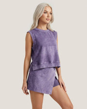 Cotton Sleeveless Tee & Shorts Set
