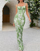 Green Floral Pattern