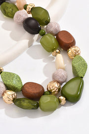 Bohemian Resin Forest Necklace | Nature-Inspired Pendant
