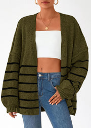 Oversized Cardigan Sweater for Women - Open Front Knit