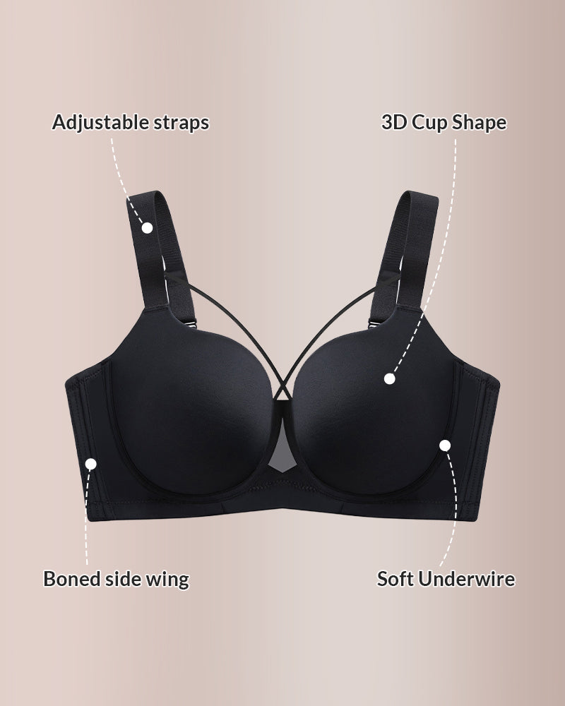 Plus Size Seamless Push-Up Bra – Lightweight Wire-Free Lift