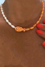 Polka Dot Clownfish Pendant Necklace