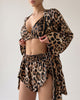Leopard Long Sleeve 3-Piece Pajama Set