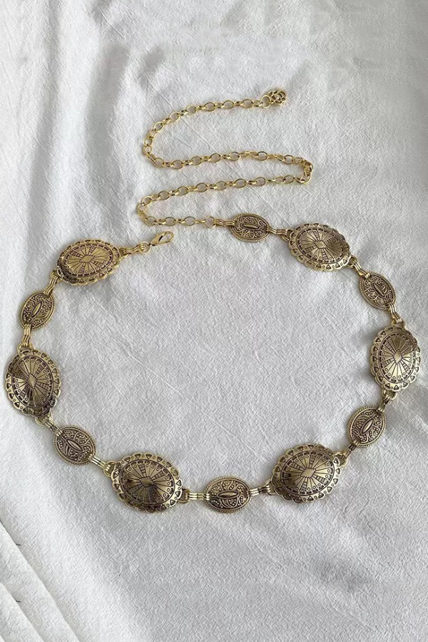 Bohemian Metal Waist Chain – Gold Body Jewelry