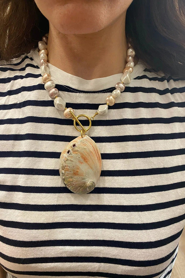 Natural Shell Necklace – Ocean-Inspired Beach Style