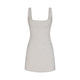 Cotton Jersey Mini Dress with Scoop Neckline