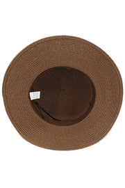 Pearl Embellished Braided Beach Sun Hat