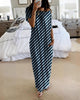Striped Blue