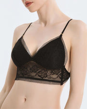 Lace Wire-Free Backless Bralette – Deep-V U-Shape Design