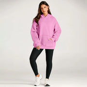 Women's Oversized Fleece Hoodie Casual Pullover Sweatshirt with Pocket