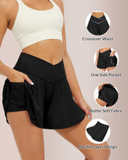 Flowy Crossover Athletic Skort