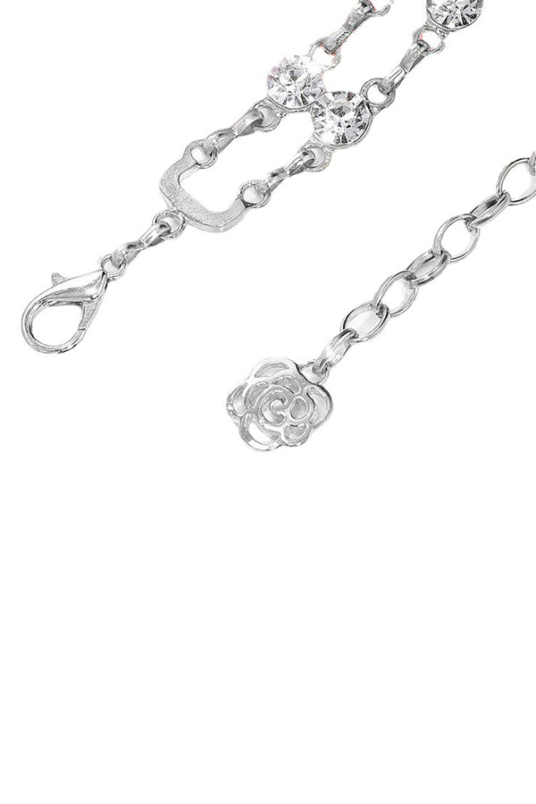 Rhinestone Chain Belt – Adjustable Gold & Silver Waist Chain