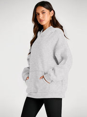 Women's Oversized Fleece Hoodie Casual Pullover Sweatshirt with Pocket