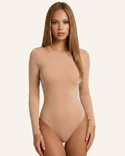 Sculpting Long Sleeve Crew Neck Bodysuit