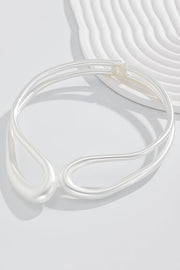 Twisted Double Layer Alloy Bracelet Necklace Ring Set