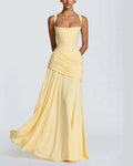 Elysian Ruched Maxi Slip Dress