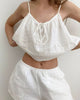 Lightweight Crinkle Cotton Cami & Shorts Loungewear Set