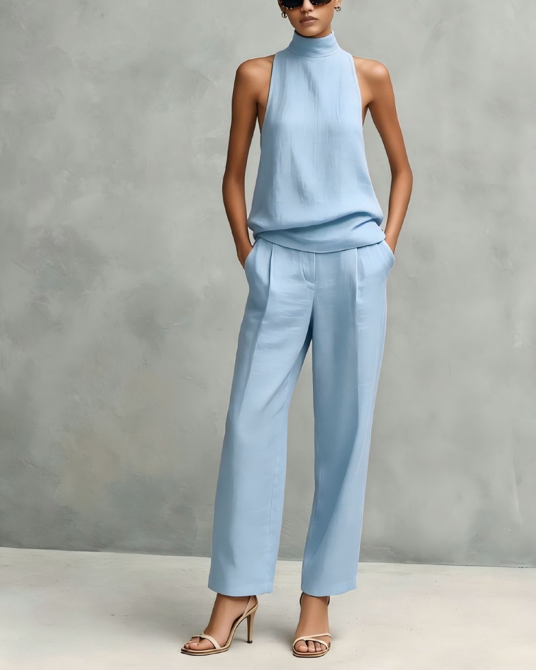 Elegant Round-Neck Set
