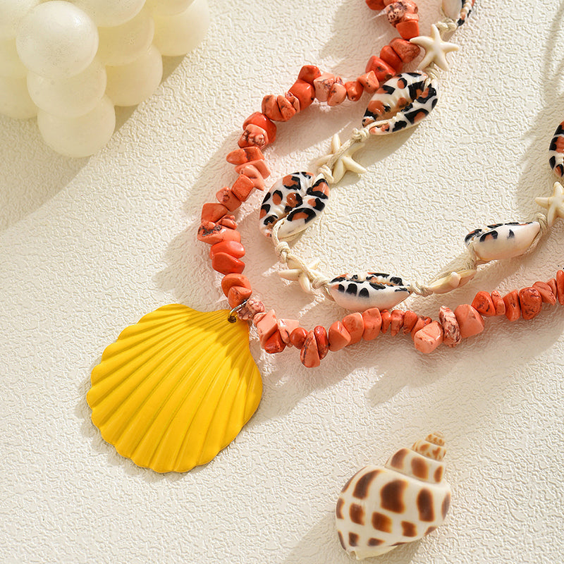 Beach Shell Pendant Necklace | Ocean Style Jewelry