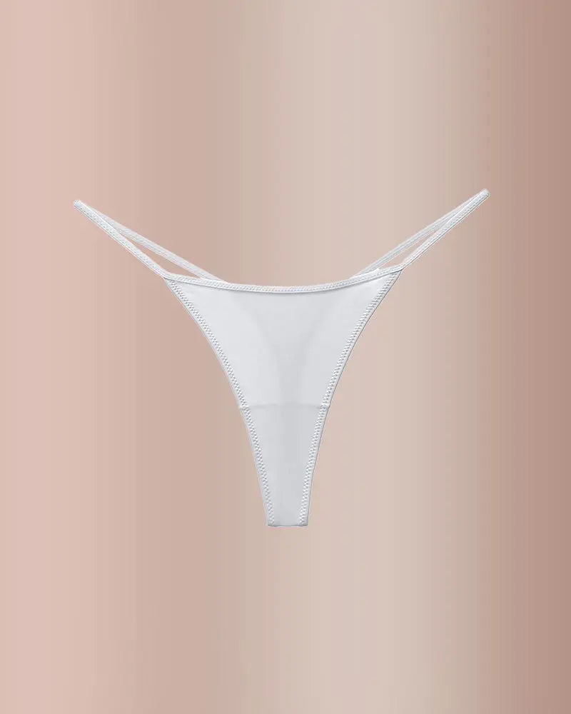 Animal Print Thong Underwear – Ice Silk Thin Strap
