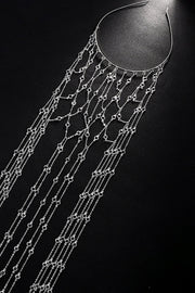 Rhinestone Tassel Headband Tiara for Women
