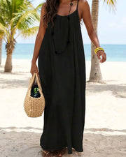 Backless Cami Dress – Adjustable Open Back Spaghetti Strap