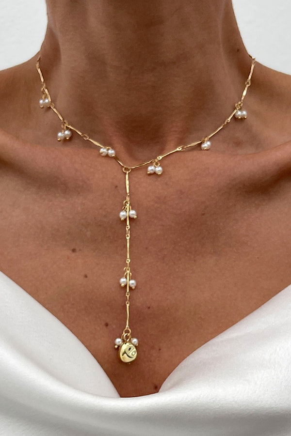 Pearl Beaded Necklace – Elegant French-Inspired Style