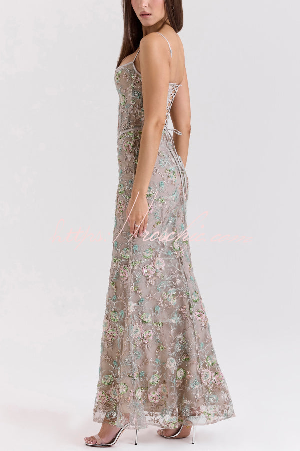 Backless Halter Maxi Dress – Sleeveless Slim-Fit Party Gown