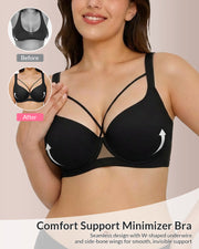 Plus Size Seamless Push-Up Bra – Lightweight Wire-Free Lift