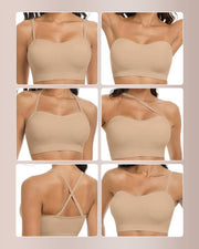 6-in-1 Convertible Push-Up Strapless Bra