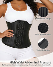Sculpting W-Curve Waist Trainer Corset with Adjustable Hooks