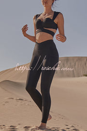 V-Waist Utility Yoga Leggings with Pockets