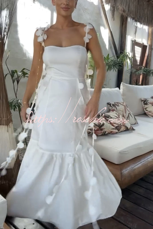 Sweetheart Neck Fishtail Midi Dress – Vacation & Party