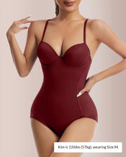 Built-In Bra Sculpt & Lift Seamless Shapewear Bodysuit