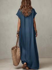 Relaxed Bohemian Maxi Dress – Flowy Lightweight Fit