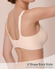 Wireless Push-Up Bra with Jelly Lift Support, Seamless Comfort