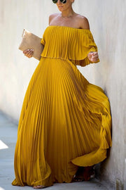 Ruffle Tiered Maxi Dress – Off Shoulder Vacation Style