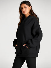 Women's Oversized Fleece Hoodie Casual Pullover Sweatshirt with Pocket
